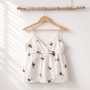 Victoria Beckham‎ Target Bee Print Babydoll Cami M Summer Cottagecore Coquette